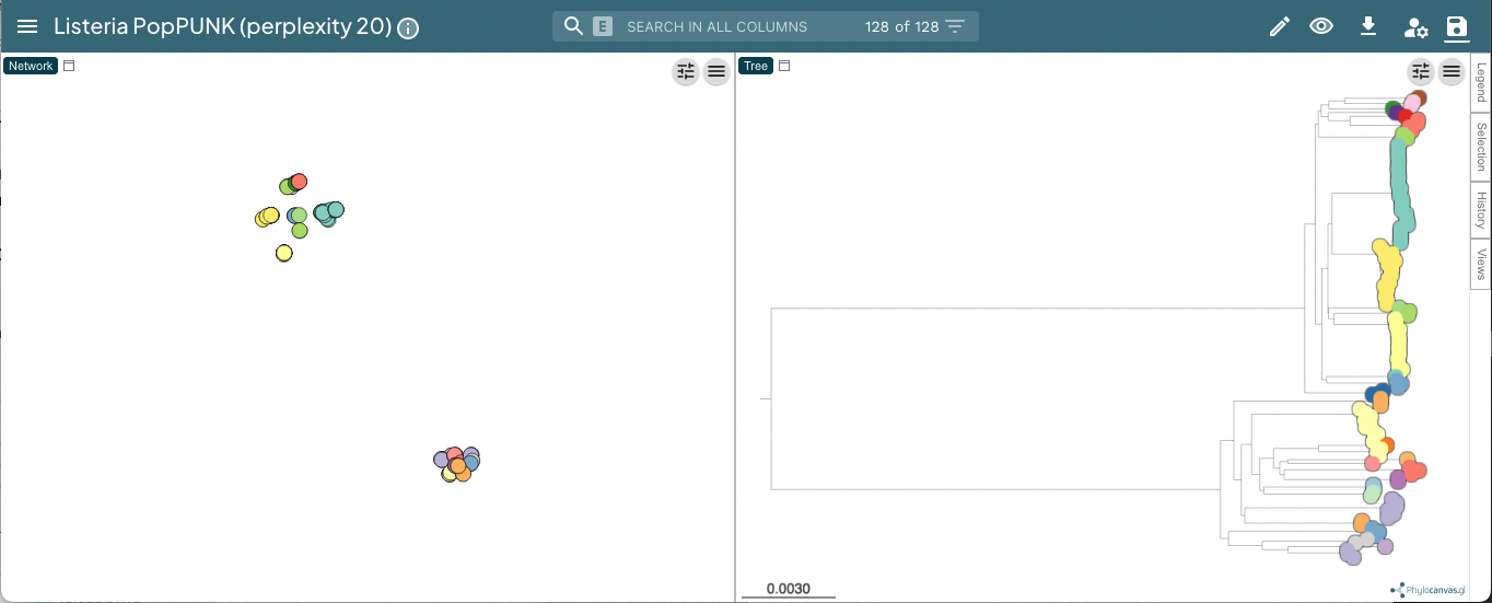 Microreact page for Listeria monocytogenes